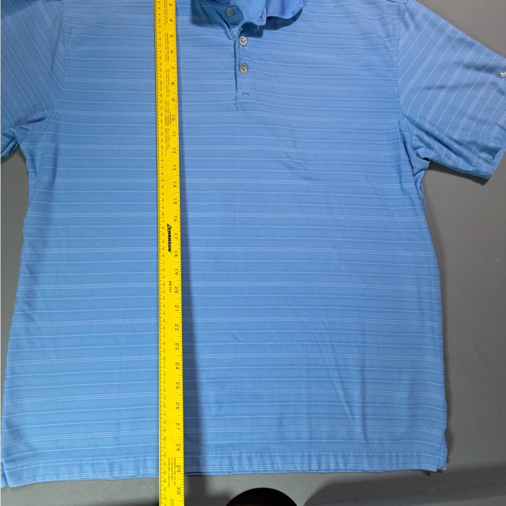 Nike Men's Light Blue Striped Polo Shirt size xl - Picture 5 of 6